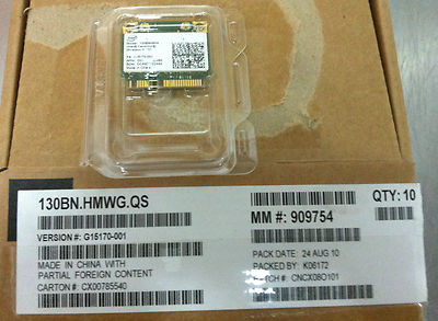 10x Intel Centrino N-130 Mini PCI Express Wireless Wifi Card 130BNHMW - NEW!