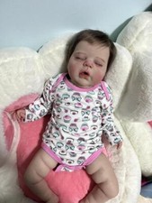 22inch Newborn Reborn Baby Doll Weighted Realistic Boy Sleeping Hand Rooted Hair