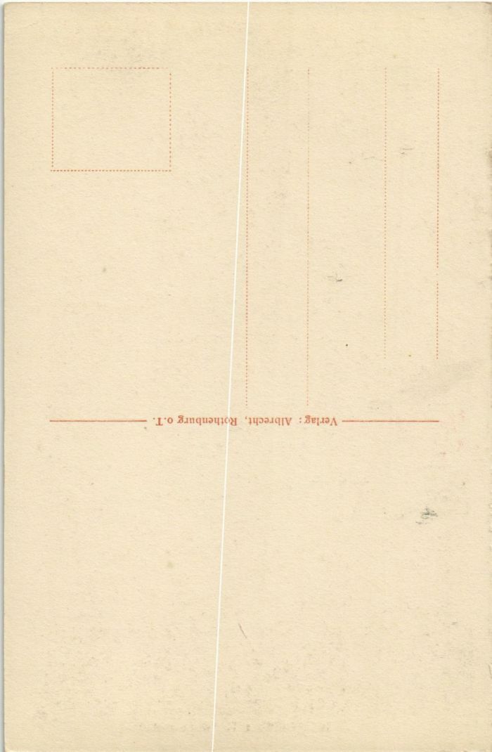 Old postcard postcard Rothenburg- Rathaushof GERMANY (1074569)