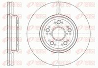 Remsa 2X Bremsscheibe Vorne Ø314.7Mm BelüFtet FüR Lexus LS F1 UCF20