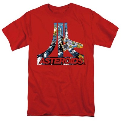 Atari Asteroids Atari Licensed Adult Unisex T-Shirt Regular Fit Tee SM-5X
