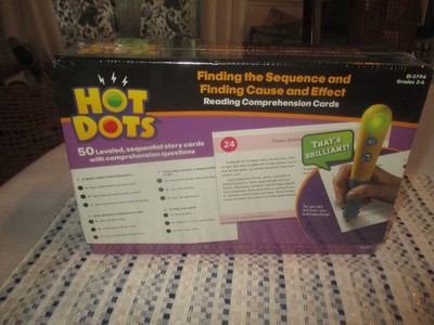 HOT DOTS ''NEW & SEALED'' FINDING THE SEQUENCE READING COMPREHENSION CARDS 