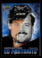 2025-26 Upper Deck Series 1 UD Portraits Speckle #P-10 Auston Matthews