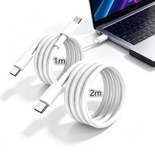 2 Pack Type C to C PD 100W Cable Fast Charging USB Data Sync Long Charger Lead