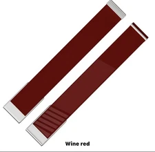 New Whoop 5.0 Hydroknit Band (Wine Red) Silver Clasp/hook/link Trim Can Fit MG