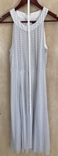 Tommy Hilfiger Sheer Polka Dot High Neck Full Lining Dress With Belt Size 6