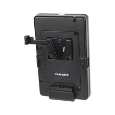 CAMVATE Power Supply Splitter with Gold Mount to V-Mount Battery Adapter Plate