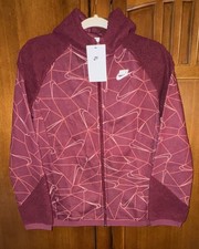 Nike Boys Sportswear Club Fleece Winterized Full-Zip Hoodie in Dark Beetroot