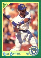 Gary Sheffield 1990 Score #97 Milwaukee Brewers FREE SHIPPING AutographDen