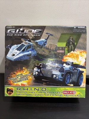 G.I. JOE R.H.I.N.O. rhino w/ Rampage The Rise Of Cobra Target Open Box