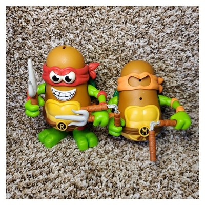PopTaters Teenage Mutant Ninja Turtles Raphael + Michelangelo Incomplete Lot