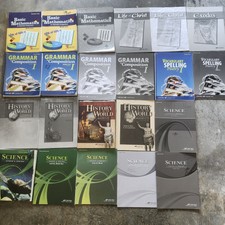 Abeka 7th Grade Lot Math History Science Gram...