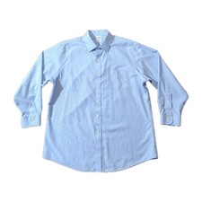 NWOT Brooks Brothers 1818 Regent Dress Shirt 17 2/3 Blue Micro Dot Supima Cotton