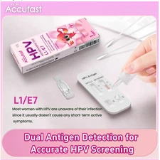 HPV Home Test Kit Accufast: L1/E7 Rapid Test Kit for Women Dual Ideal Aged 25+