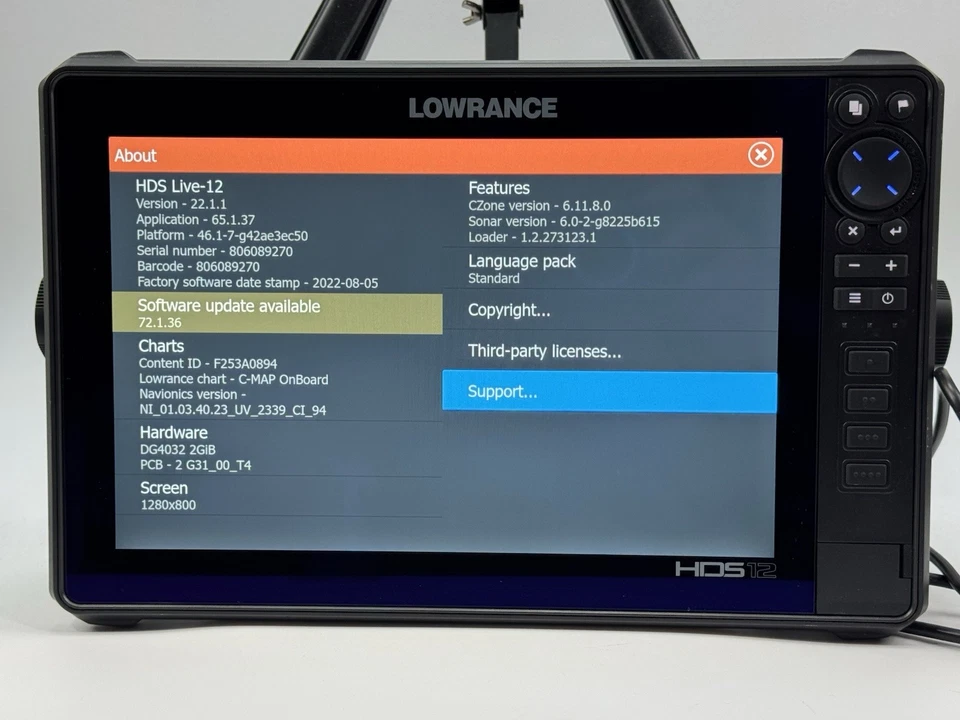 Lowrance HDS 12 Live