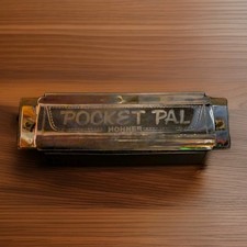 Vintage Hohner Pocket Pal Key 0f C Harmonica No Box W/ Manual