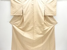7641903: JAPANESE KIMONO / KIMONO ENSEMBLE / SILK / YONEZAWA TSUMUGI / WOVEN SMA