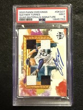 2020 Diamond Kings - Gleyber Torres #DKQ-GT Quad Material Signatures (AU) PSA 9