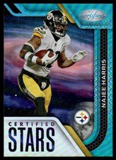 2022 Panini Certified Stars Mirror Teal Najee Harris 09/50 Pittsburgh Steelers