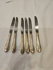 6 Reed & Barton STERLING SILVER Handle POINTED ANTIQUE Mirrorstele Butter Knife
