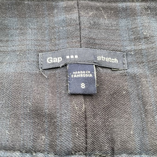 GAP Stretch Größe 8 blau Schottenkaro kariert gefüttert Minirock - Bild 3 von 4