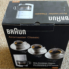Braun Aromaster Classic KF 47/1 Filter-Kaffeemaschine Weiß/Schwarz mit Kanne