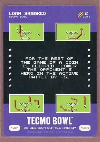 2026 Bo Jackson Battle Arena Tecmo Bowl Plays #97 Loan Sharked