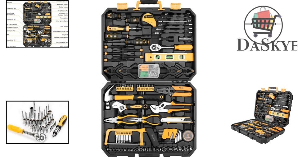 Comprehensive 228-Piece Socket Wrench Set & Toolbox for Mechanics & DIY Lovers - Image 2 of 4