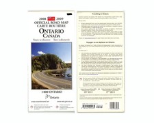 Vintage 2008-9 Ontario Canada Official Road Map