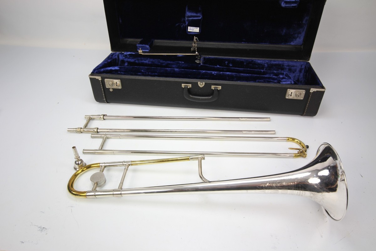 1924-1957 KING H.N. White 2-B SILVERTONE Trombone Solid sterling