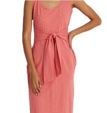 Lauren Ralph Lauren Women's Pink Slub Sleeveless Jersey Dress Sz 10