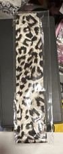 Leopard Print Fabric Headband Animal Pattern Beige Black for Women