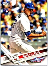 Jose De Leon 2017 Topps Opening Day Los Angeles Dodgers Rookie #82