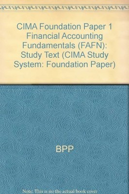 CIMA Foundation Paper 1 Financial Accounting Fundamentals (FAFN)