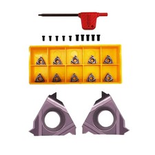 Lathe Threading Inserts 5pcs11ER A60 5pcs 11IR A60,with M2.2  6 Screw  M3....