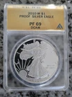 2010-W $1 Proof American Silver Eagle PF69 DCAM ANACS