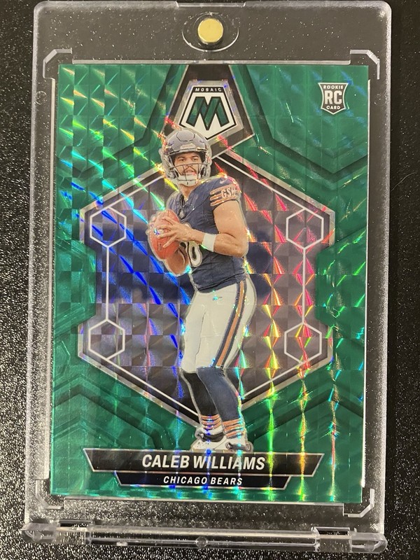2024 Panini Mosaic - Rookies Caleb Williams #301 Green Mosaic Prizm (RC)