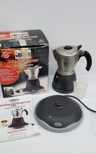 Bialetti Mukka Express Cappuccino Maker Made In Italy ELECTRIC Plug in Base