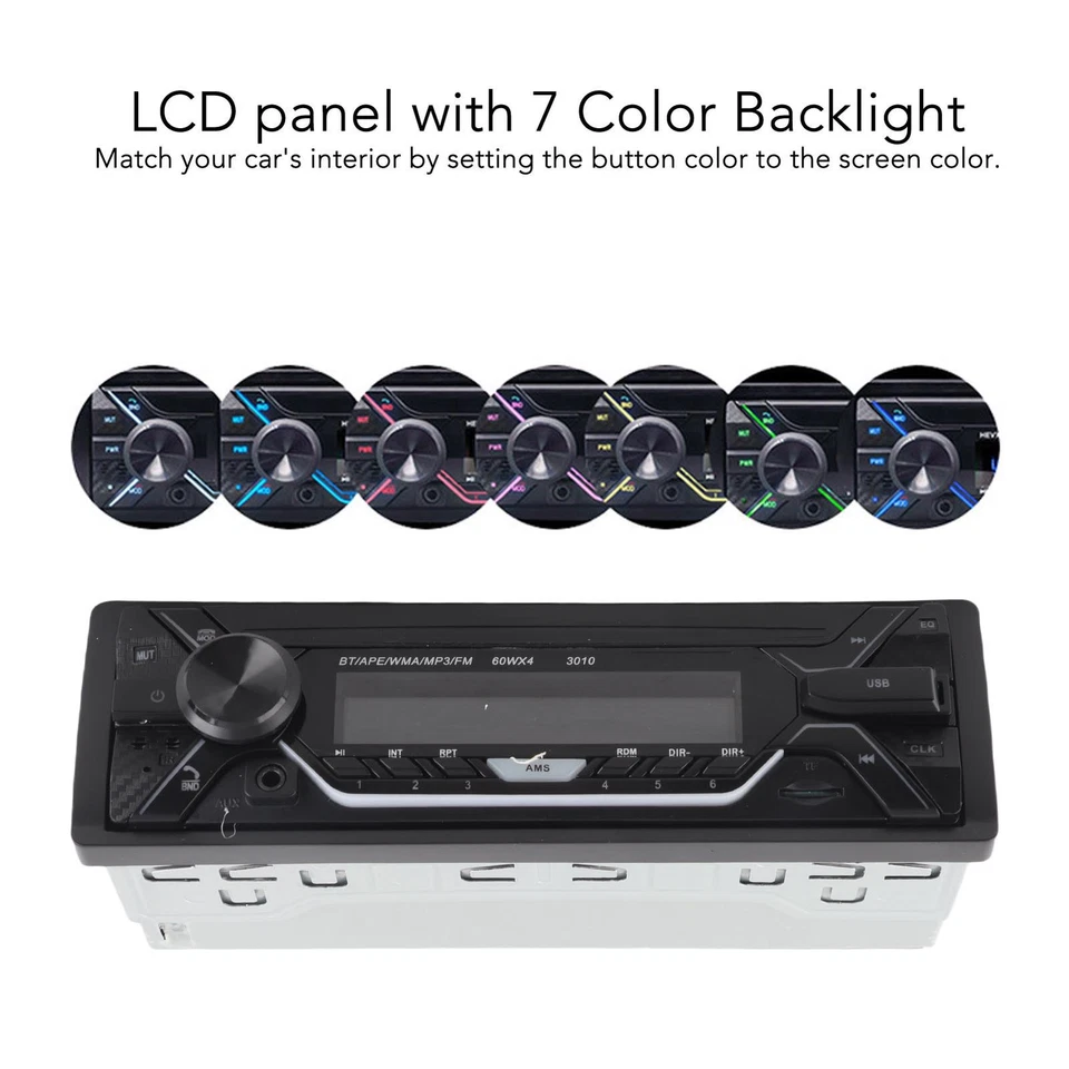 ˘Car Player Single Din 12V/24V MP3 Player FM Radio Receiver With - Bild 3 von 4