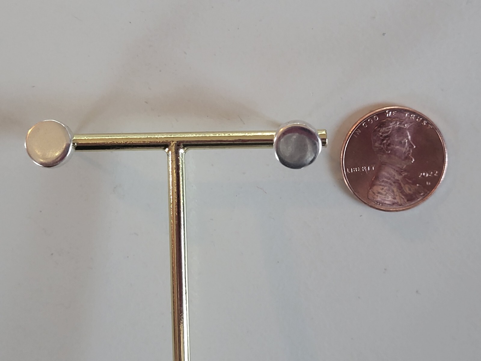 Sterling Silver Button Stud Earrings - image 3