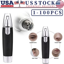 Electric Nose Ear Hair Trimmer Face Eyebrow Mustache Beard Shaver Clipper Unisex