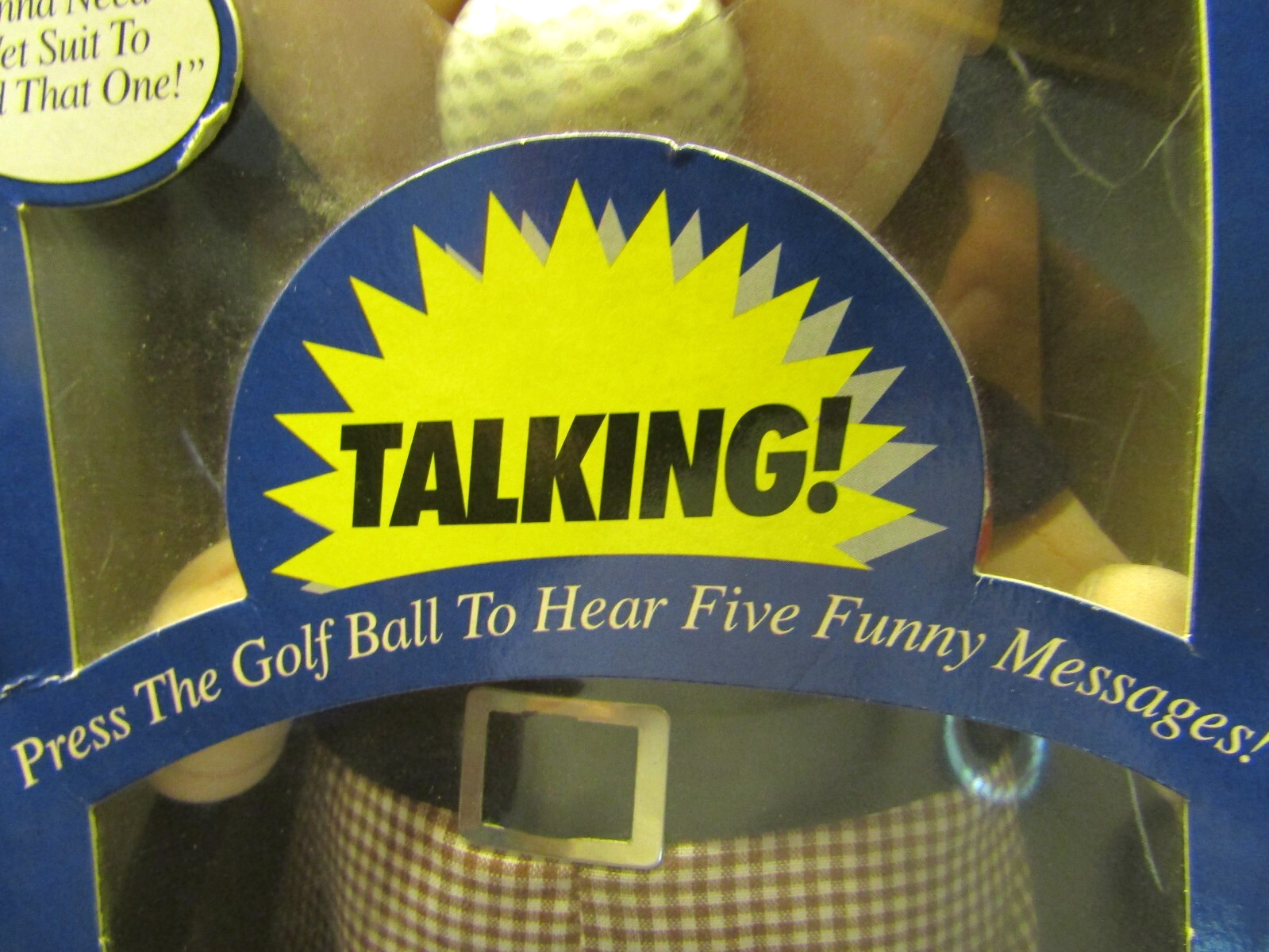 The Hopeless Hacker Frustrated Golfer Talking Plush - Tested and he WORKS!!