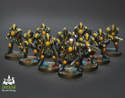 Palanite Enforcer Patrol Necromunda ** AUFTRAG ** Gemälde