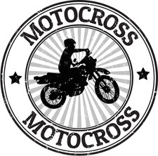 Motocross Bicycle Sport Grunge Stamp Car Bumper Sticker Decal 5 X 5