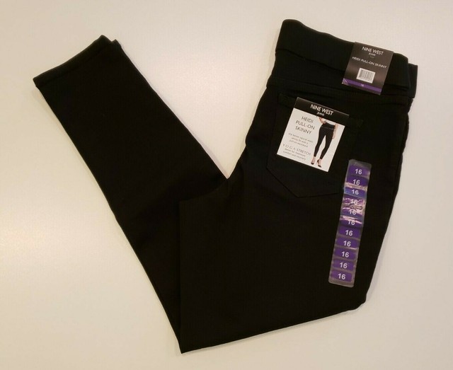 nine west pull on skinny jeans size 16