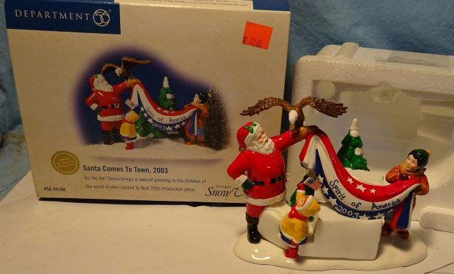 Dept 56 Snow Village Santa Comes To Town 1997 #54899 New In Box S23