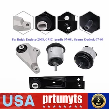 4pcs Engine Motor Mounts for 2008 Buick Enclave 3.6L / GMC Acadia 2007-2008