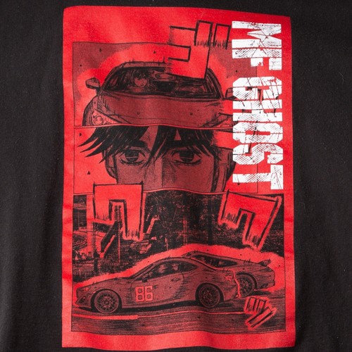 MF Ghost - Red Manga (Large/L) T-Shirt Anime Car Racing Graphic - Picture 2 of 4