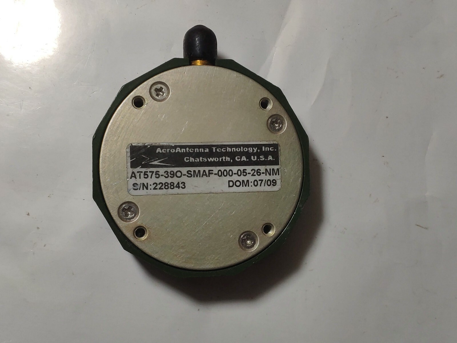 AeroAntenna AT575390SMAF0000526NM military gps antenna eBay