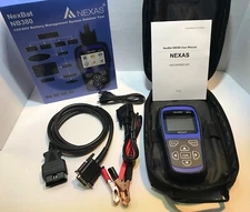 NEXAS Battery System Analyzer Tester + OBD2 Life Reset & Replacement Database 